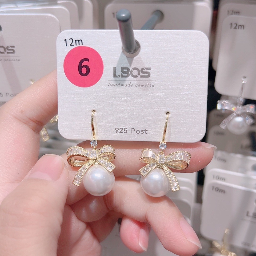 锆石纯铜合金耳环