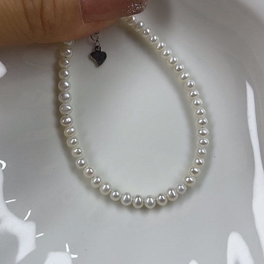淡水珍珠颈饰银S925镶嵌