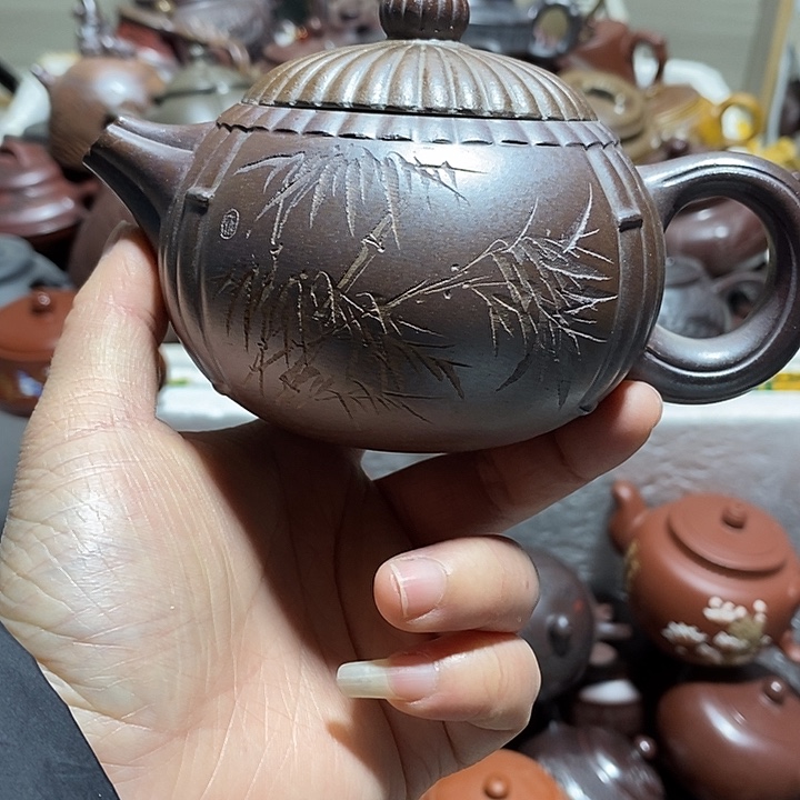 紫砂茶壶微瑕晃盖