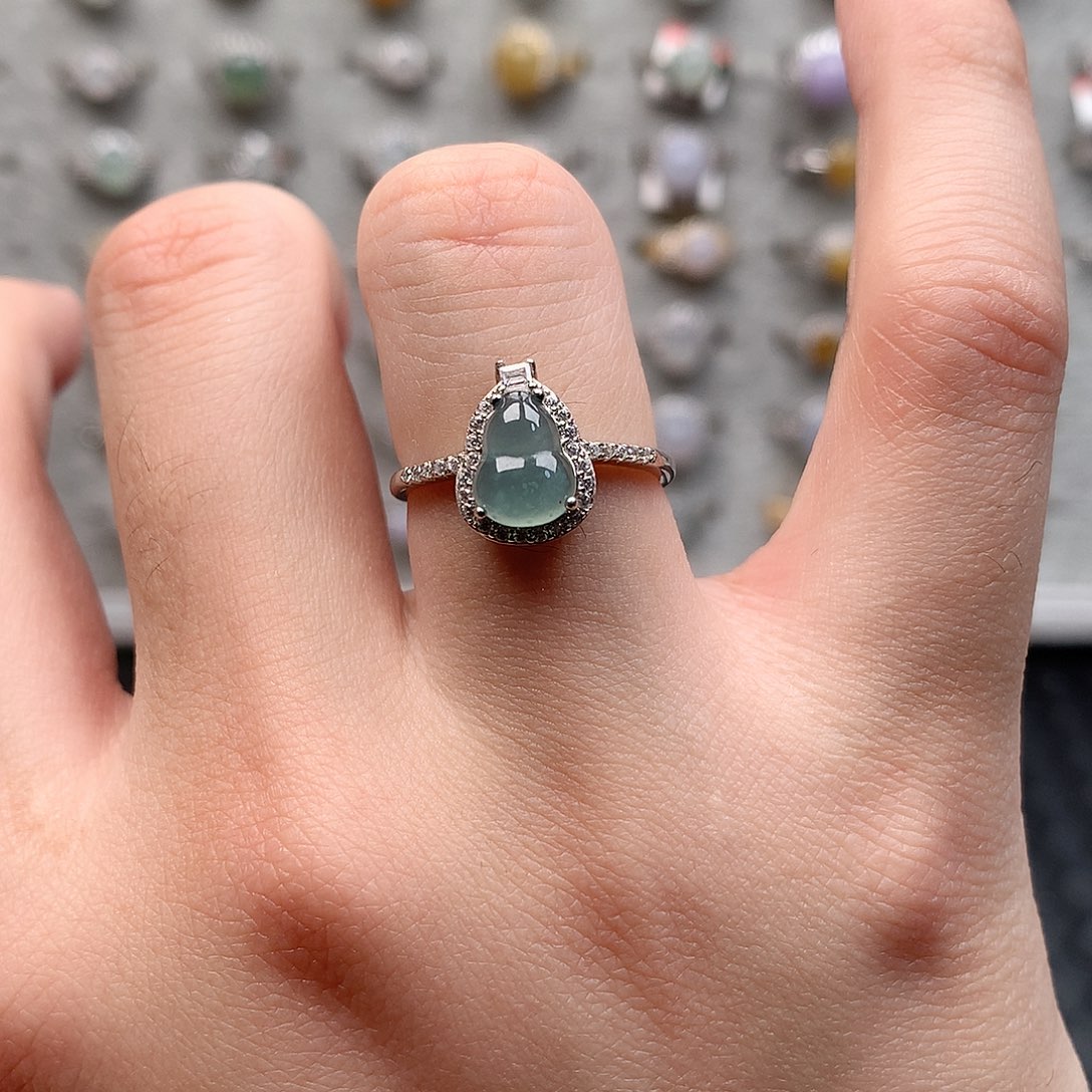 翡翠耳饰银S925镶嵌0131