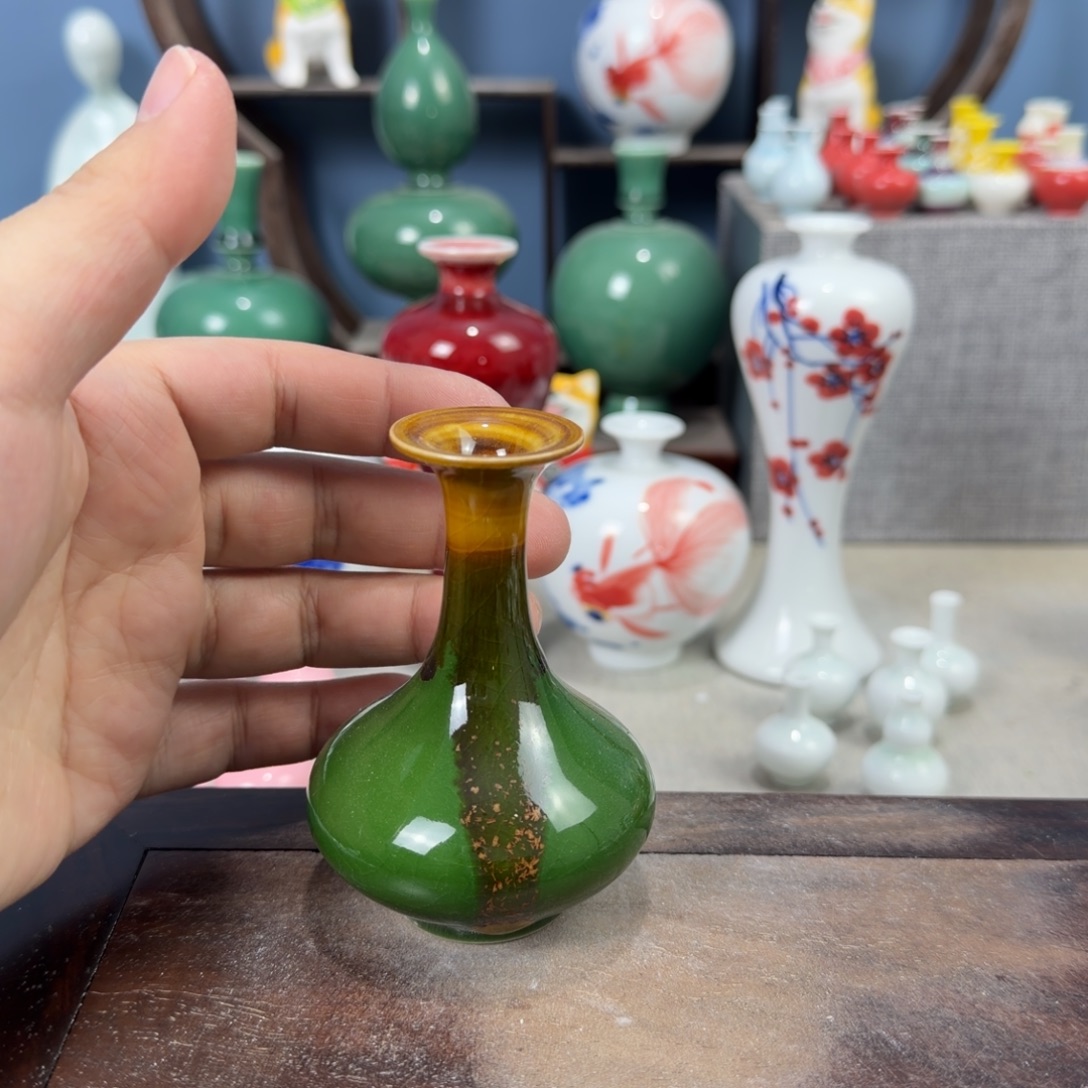 陶瓷手工小花器摆件