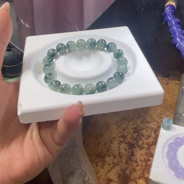 用***0翡翠未镶嵌手链边角料