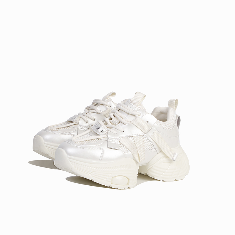 MT6086时尚休闲鞋白鞋经典透气老爹鞋运动风夏季百搭秋季