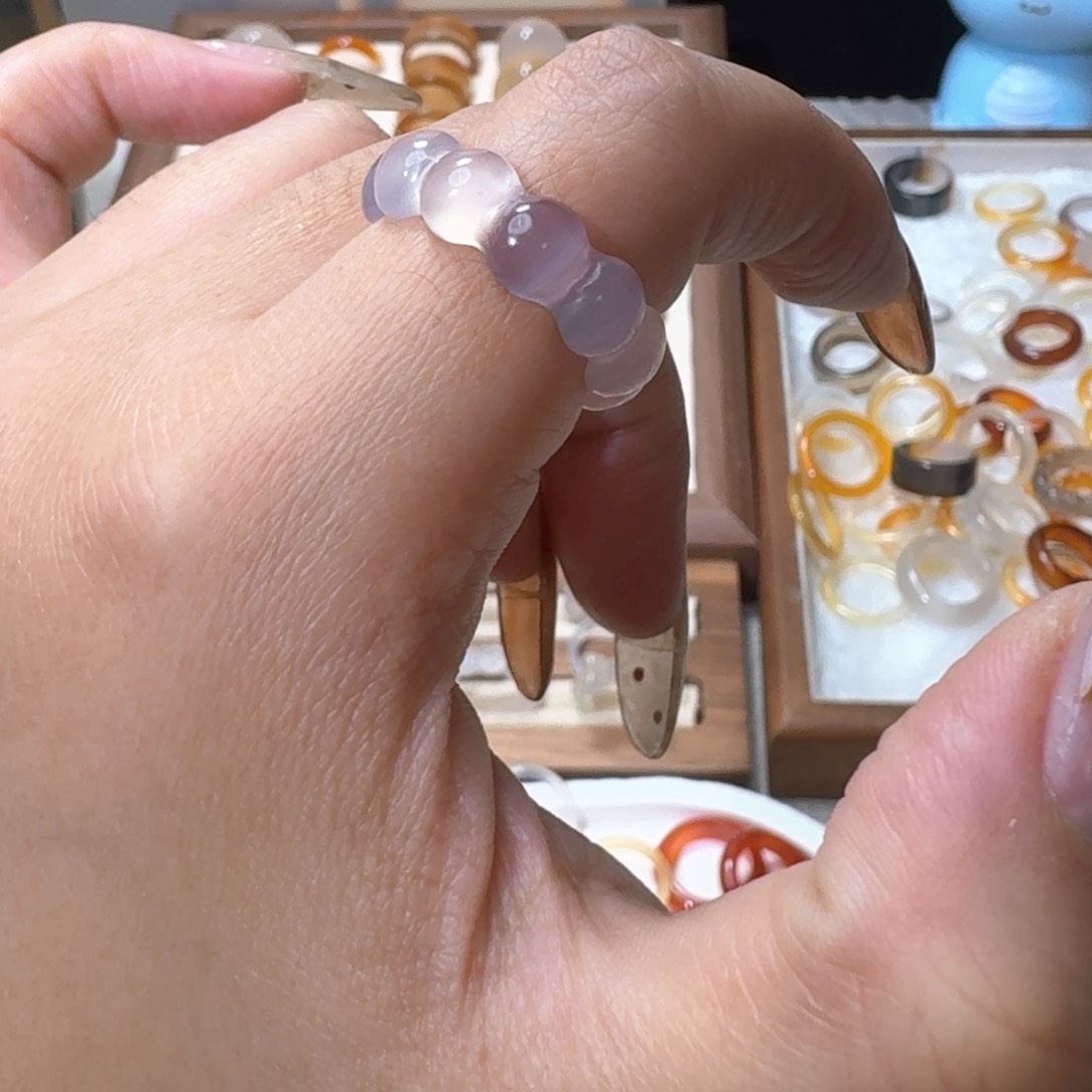 未镶嵌戒指玛瑙/玉髓524港17