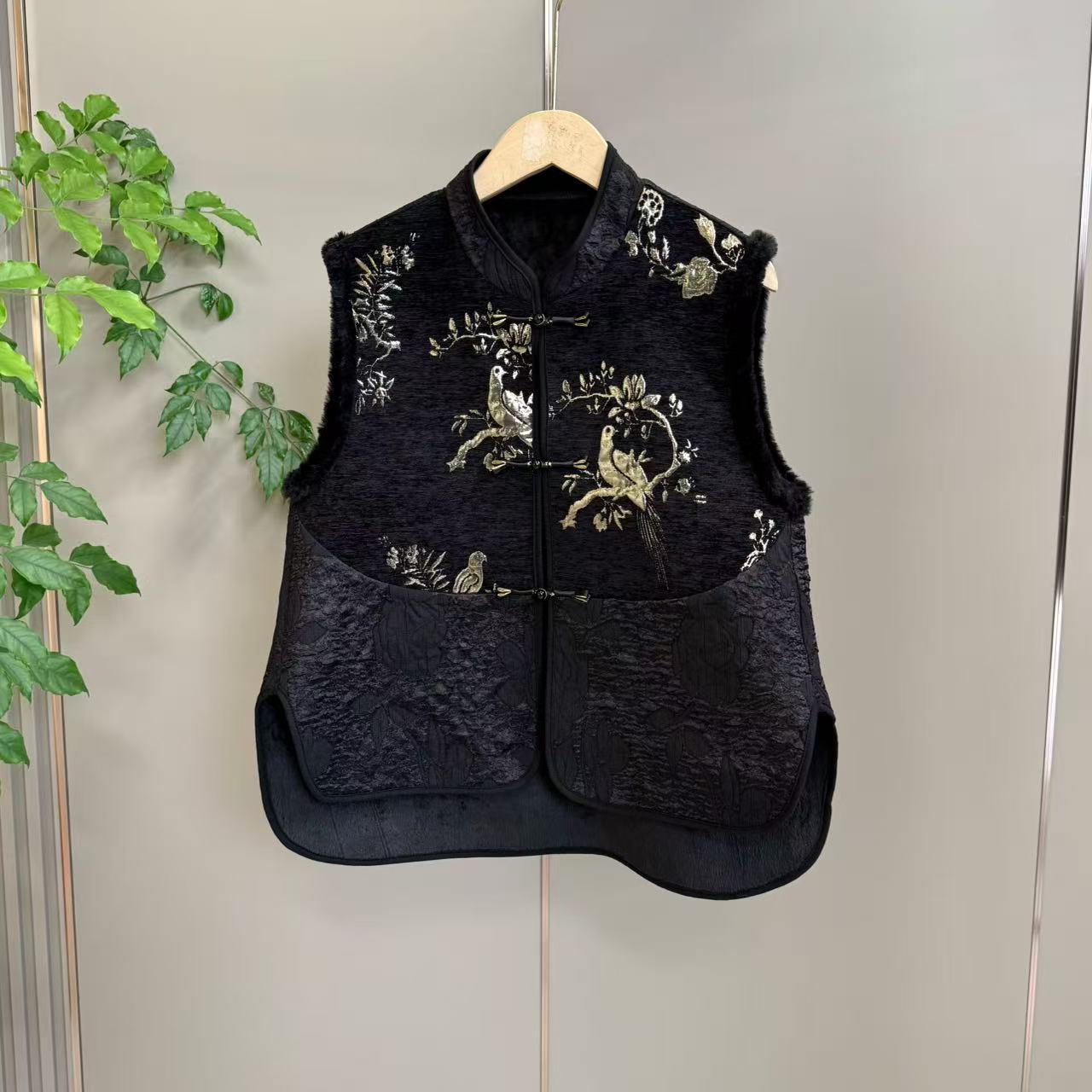 899中国风新中式唐装时尚加绒复古时尚套装冬季马甲