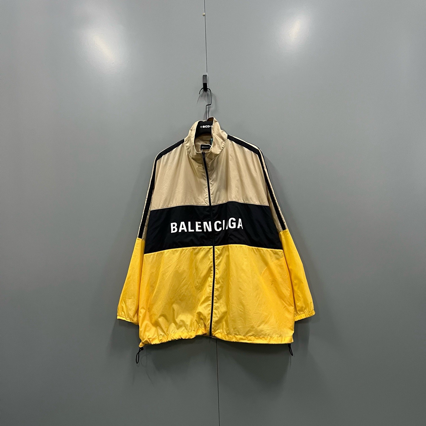 99新 Balenciaga/巴黎世家 （ll） 206347 拼接撞色大logo外套 48码