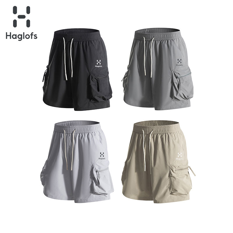 Hoglofs火柴棍美式复古短裤男夏季高街宽松口袋休闲百搭运动短裤