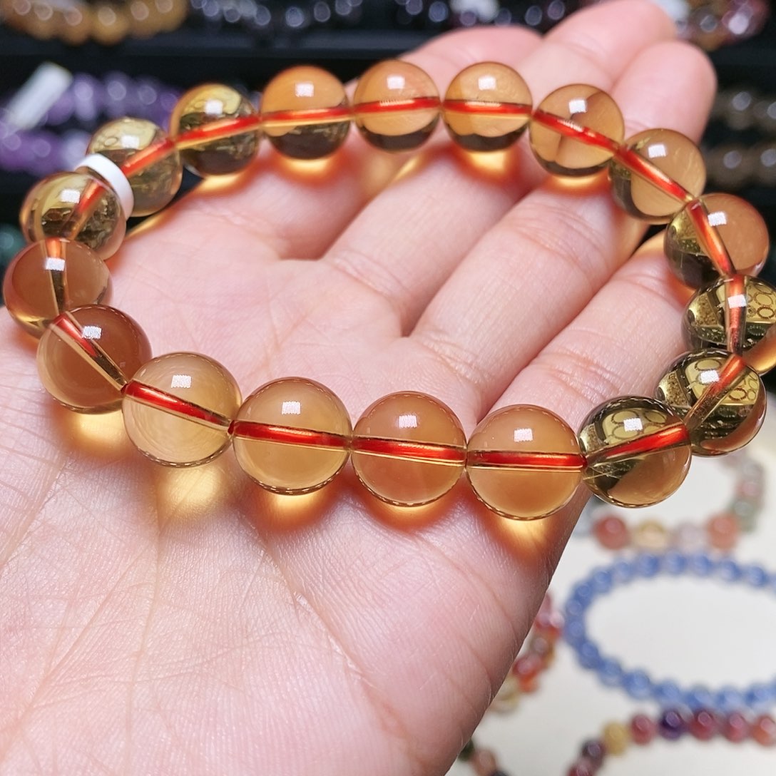 水晶手串未镶嵌黄水晶