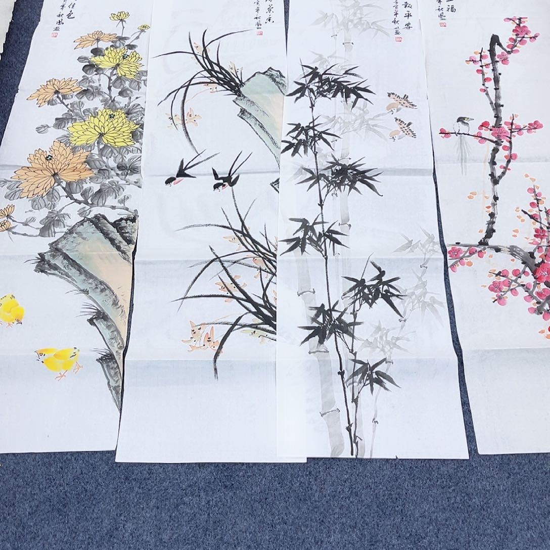 国画宣纸手绘国画作品