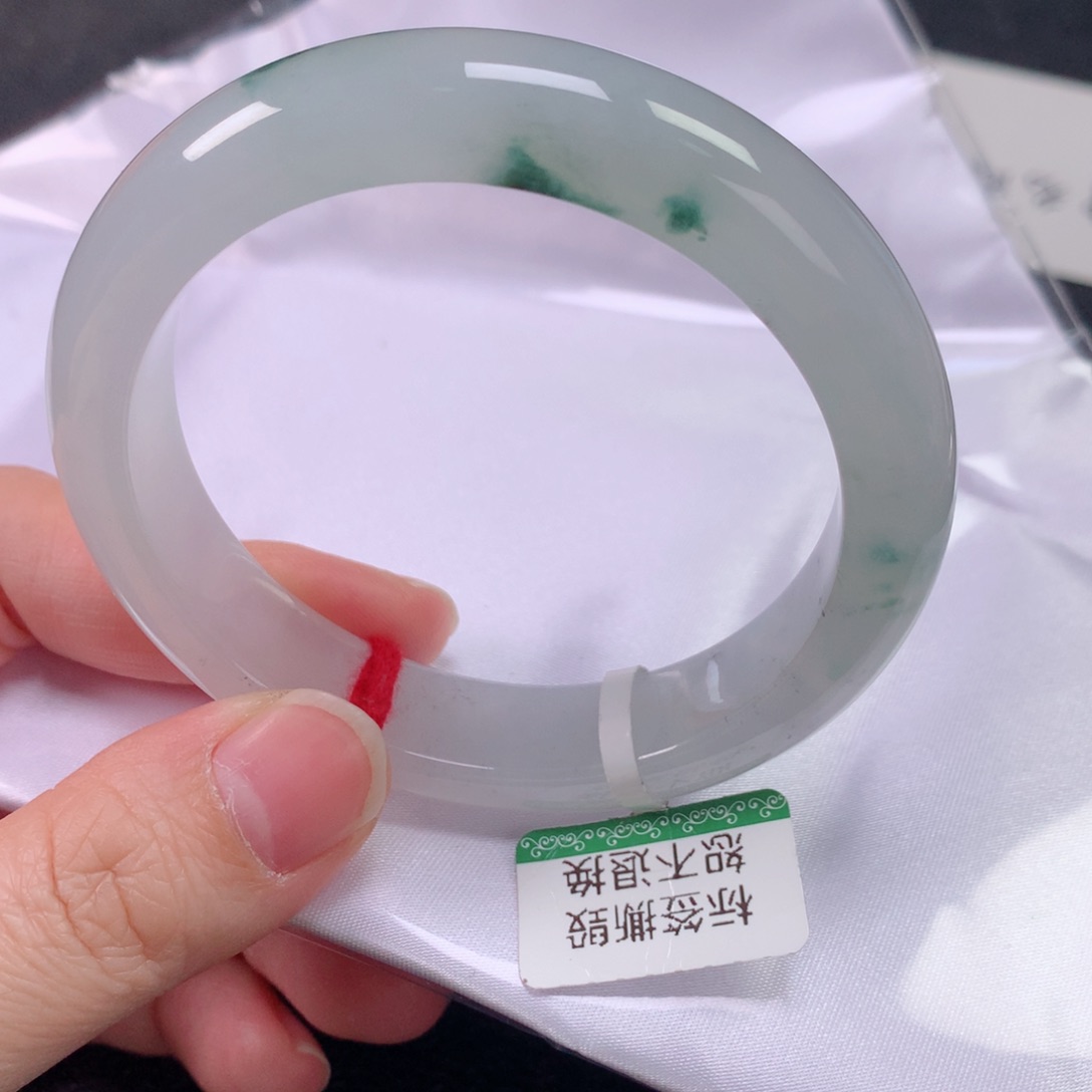未镶嵌手镯翡翠缅甸天然翡翠手镯55