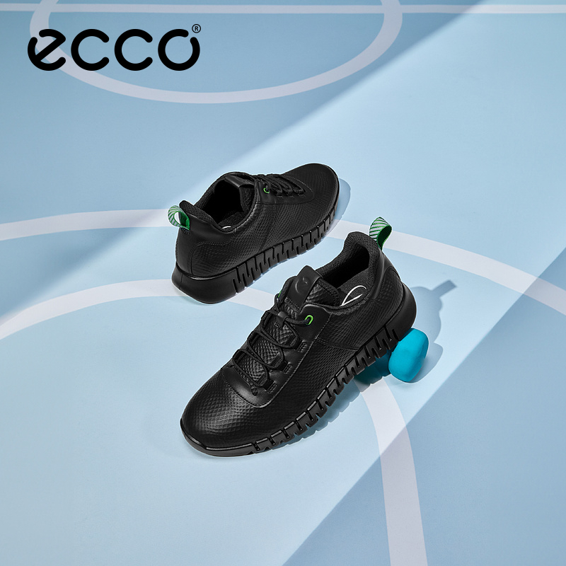 ECCO爱步男鞋老爹鞋 简约时尚厚底休闲运动鞋 灵动525274