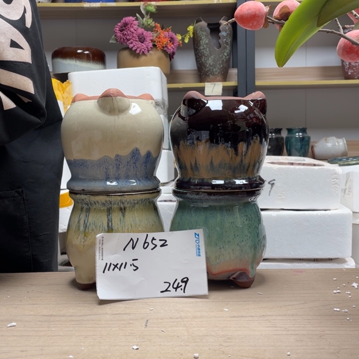 粗陶多肉花盆微瑕652