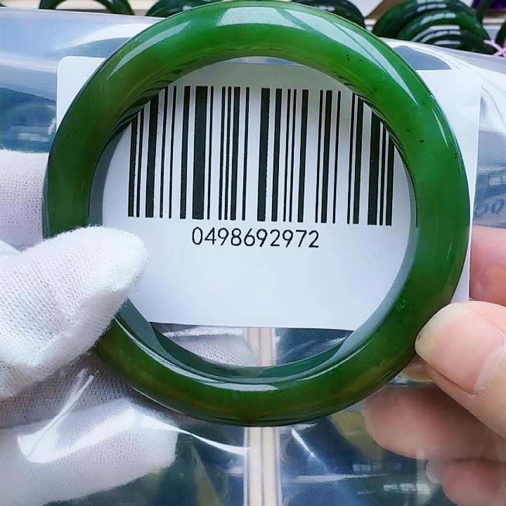 和田玉（碧玉）手镯未镶嵌O*57