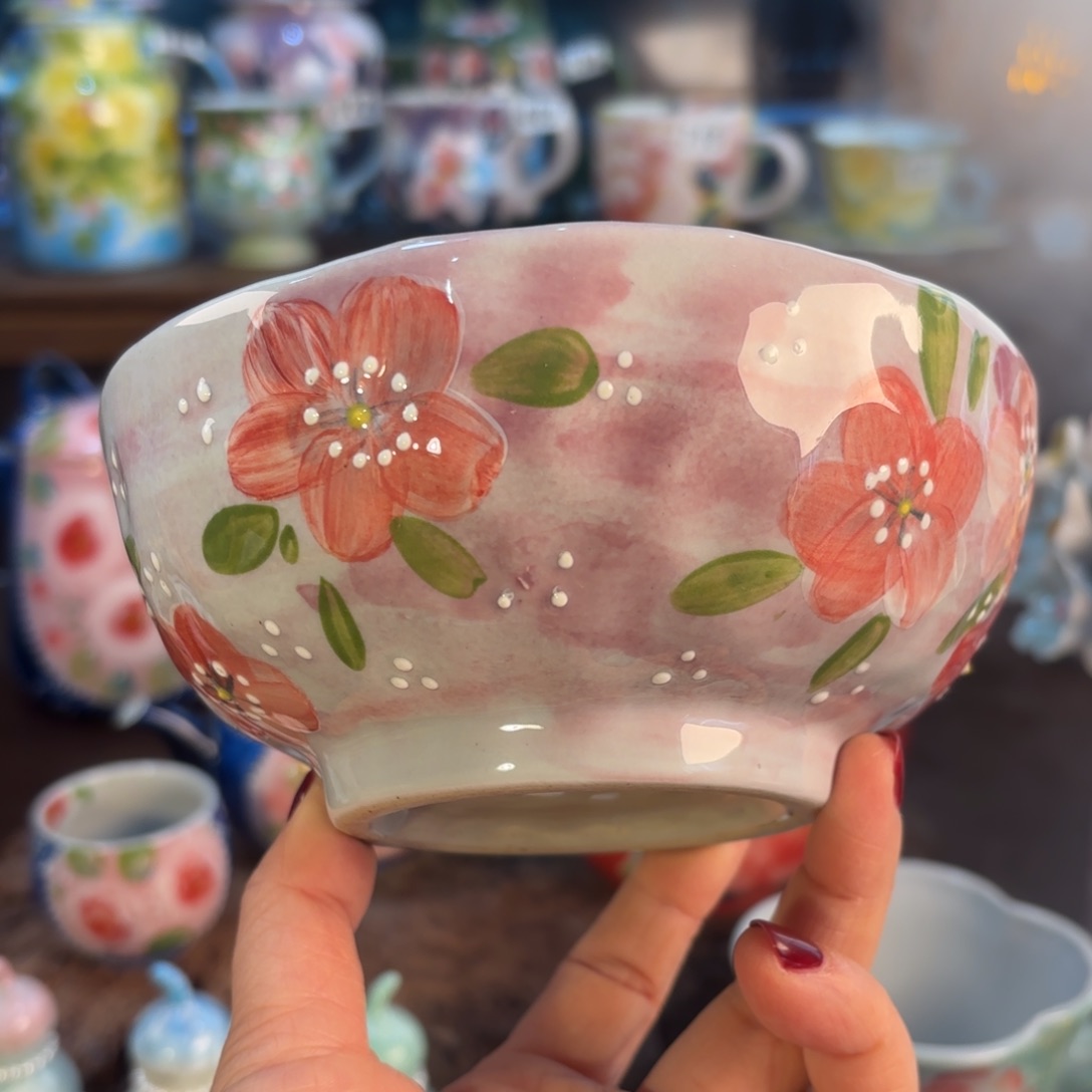 景德镇手绘高温釉下彩陶瓷茶具