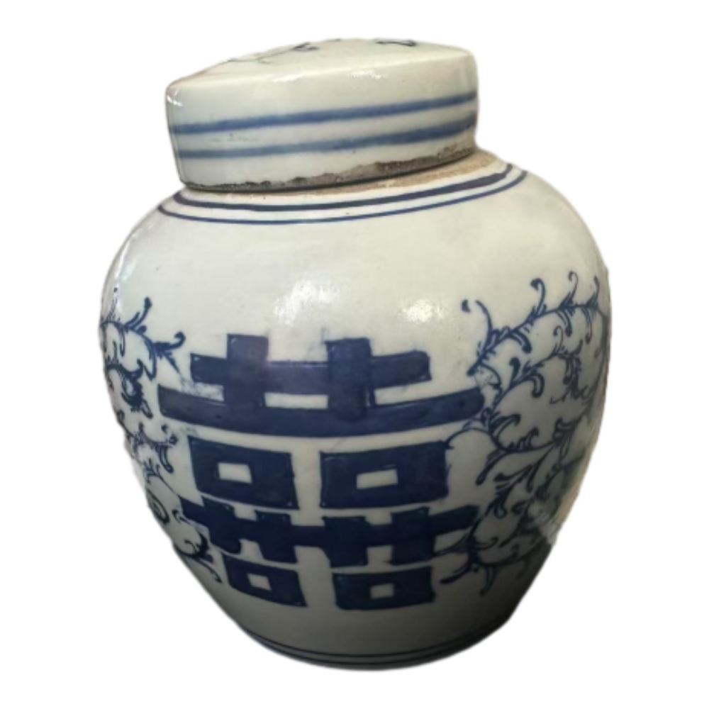 民国 喜字茶叶罐
