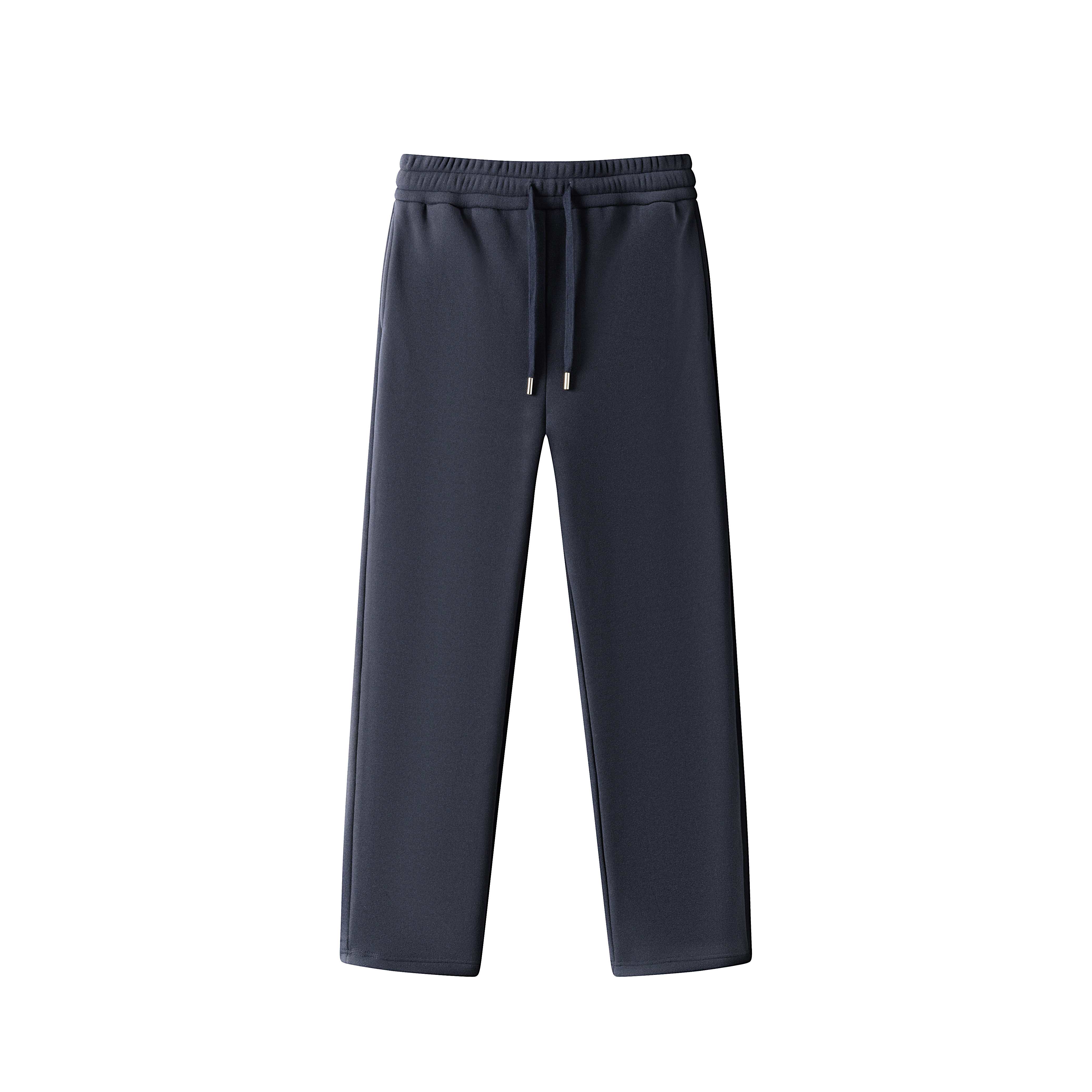 Rouckerui/骆克芮宽松加绒休闲百搭保暖卫裤秋冬冬季直筒加厚裤子