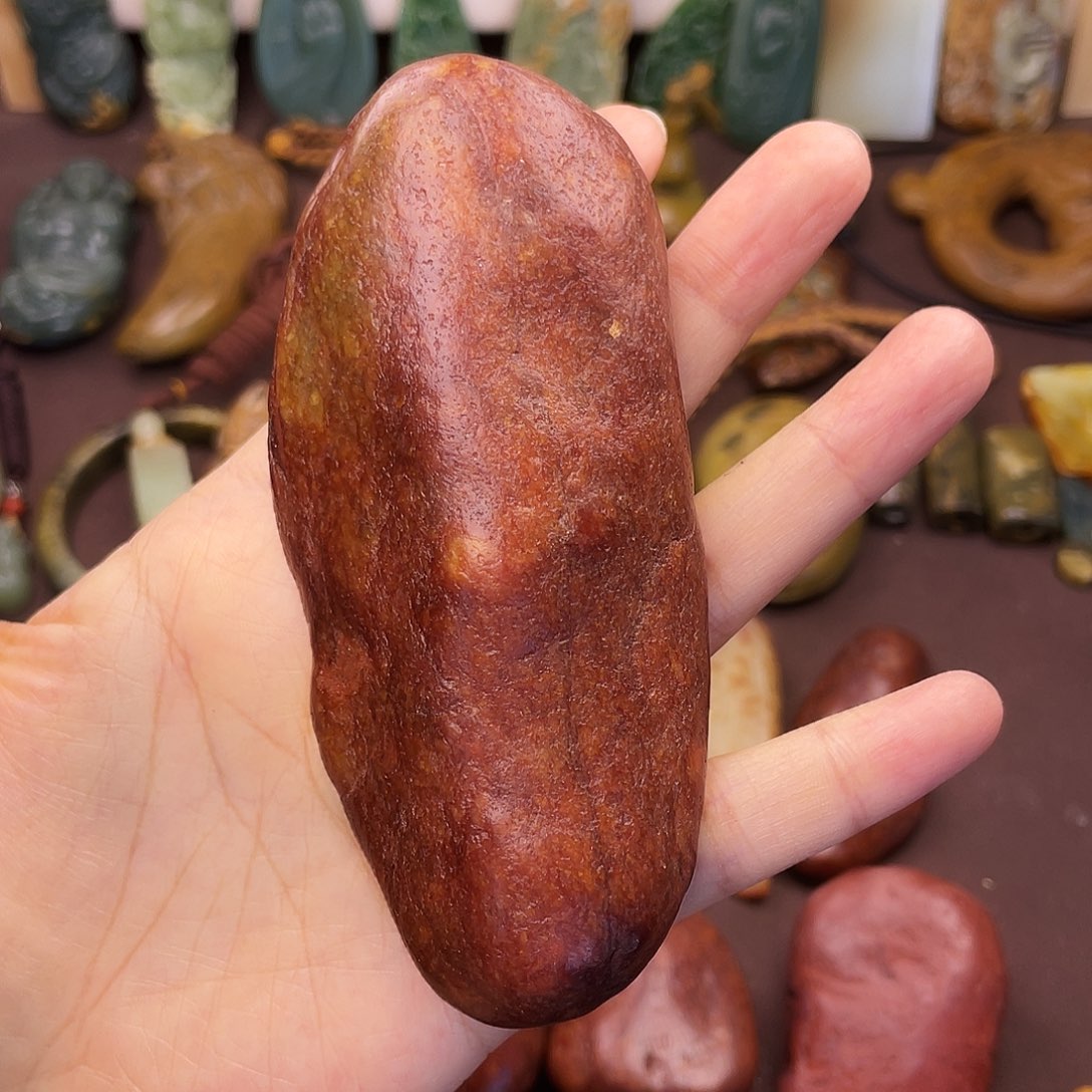 岫岩河磨玉（透闪石质玉）未镶嵌颈饰