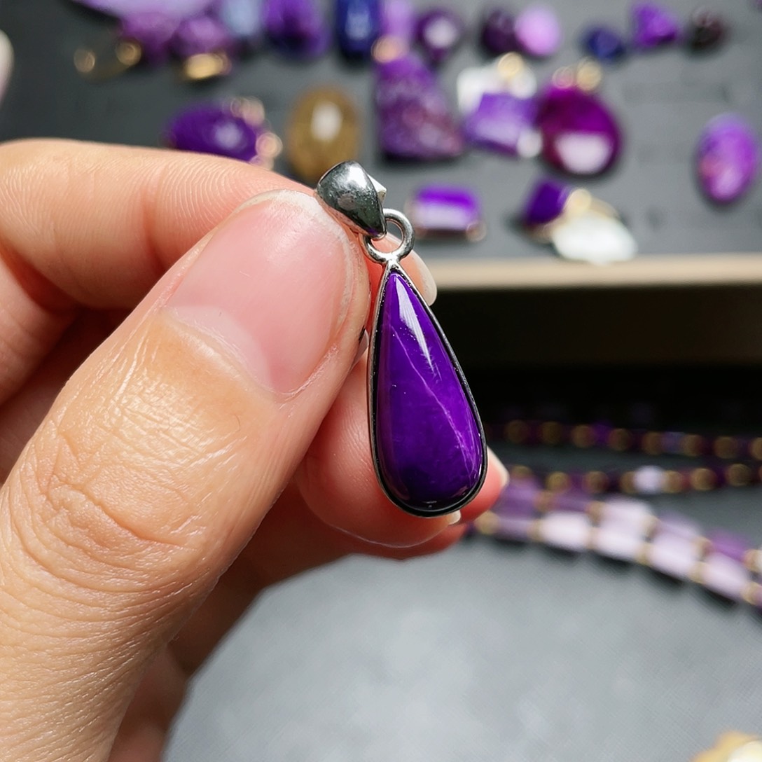 苏纪石（舒俱来）吊坠银S925镶嵌