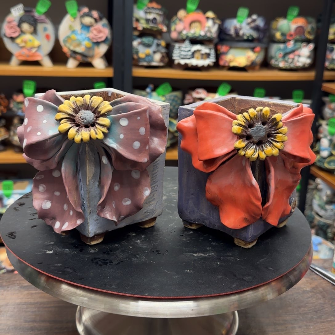 【闪购商品】陶瓷草*粗陶手捏