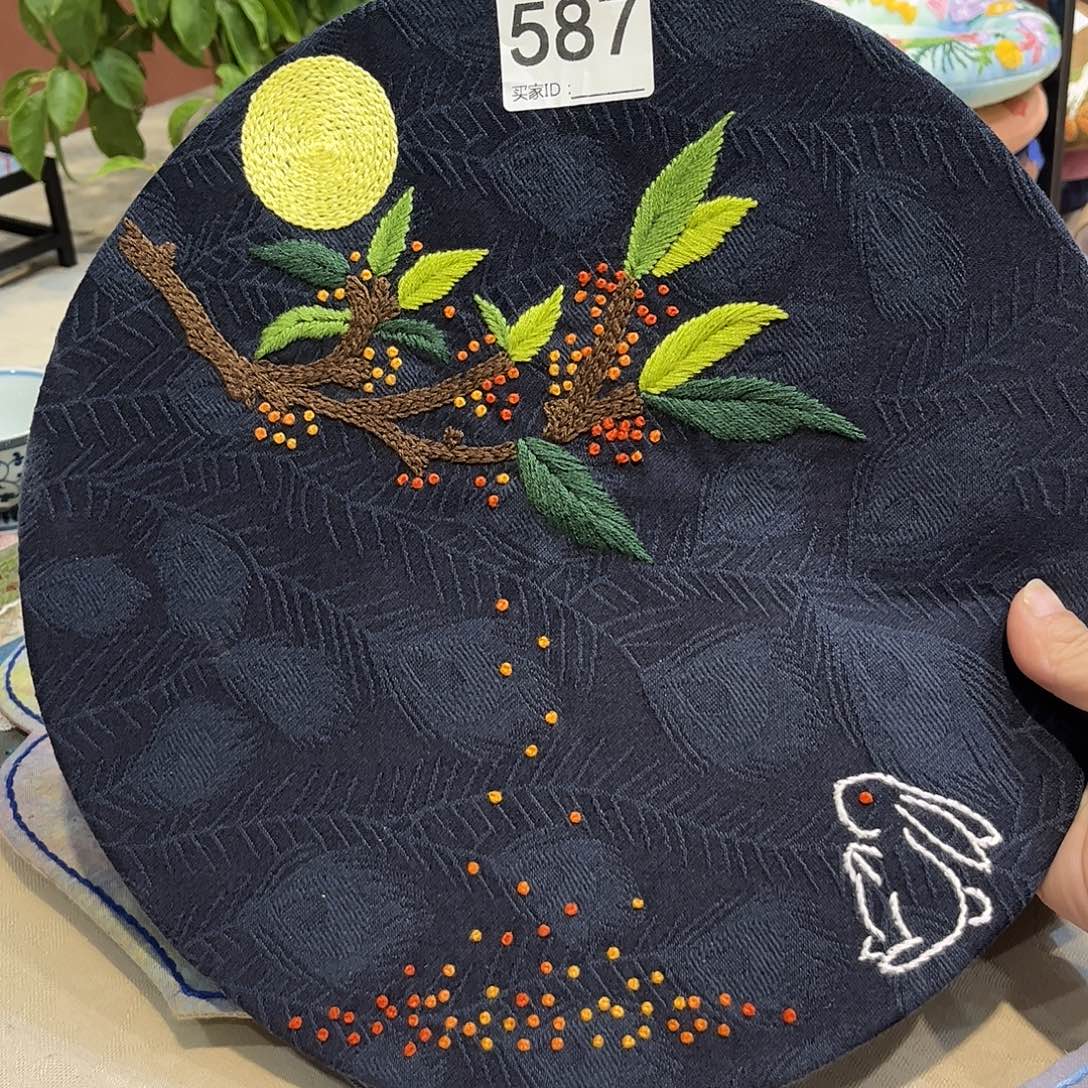 ᥫ***x刺子绣茶席美美价