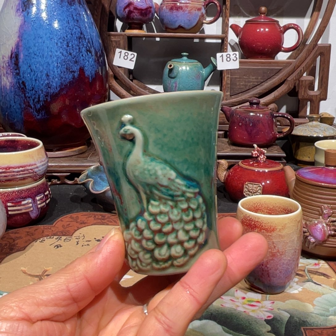用***2中国神后钧瓷闻香杯