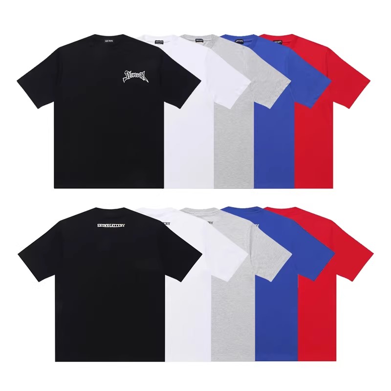 SKUNK GALLERY基础款百搭潮流印花美式街头圆领短袖T恤情侣同款