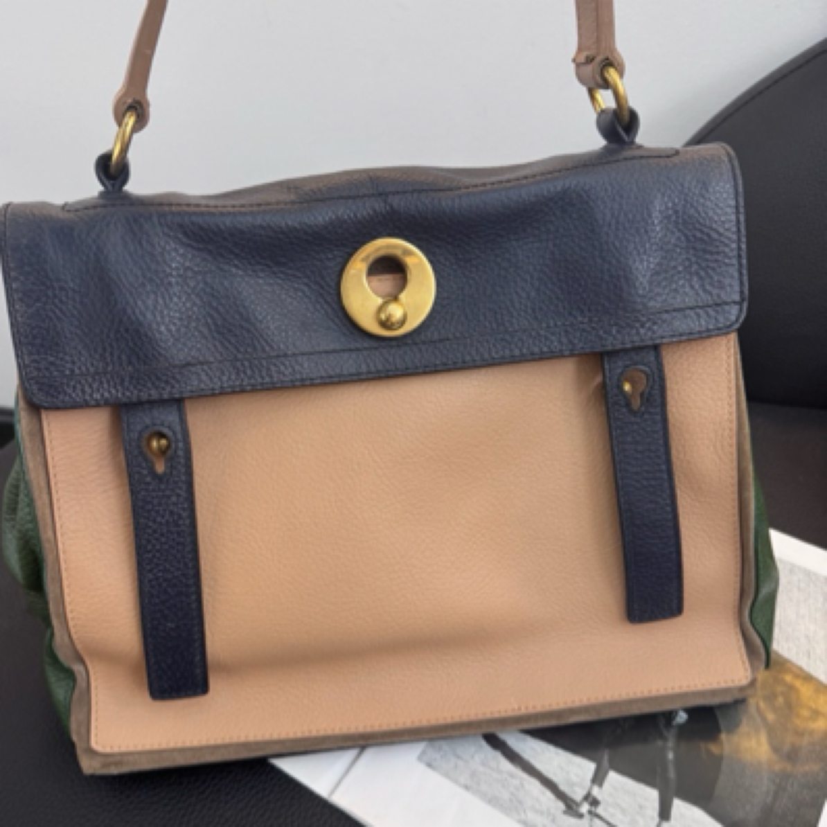 95新 YSL/圣罗兰 大麦中古/ysl中古腋下包/