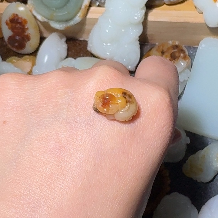 和田玉（白玉）戒指未镶嵌