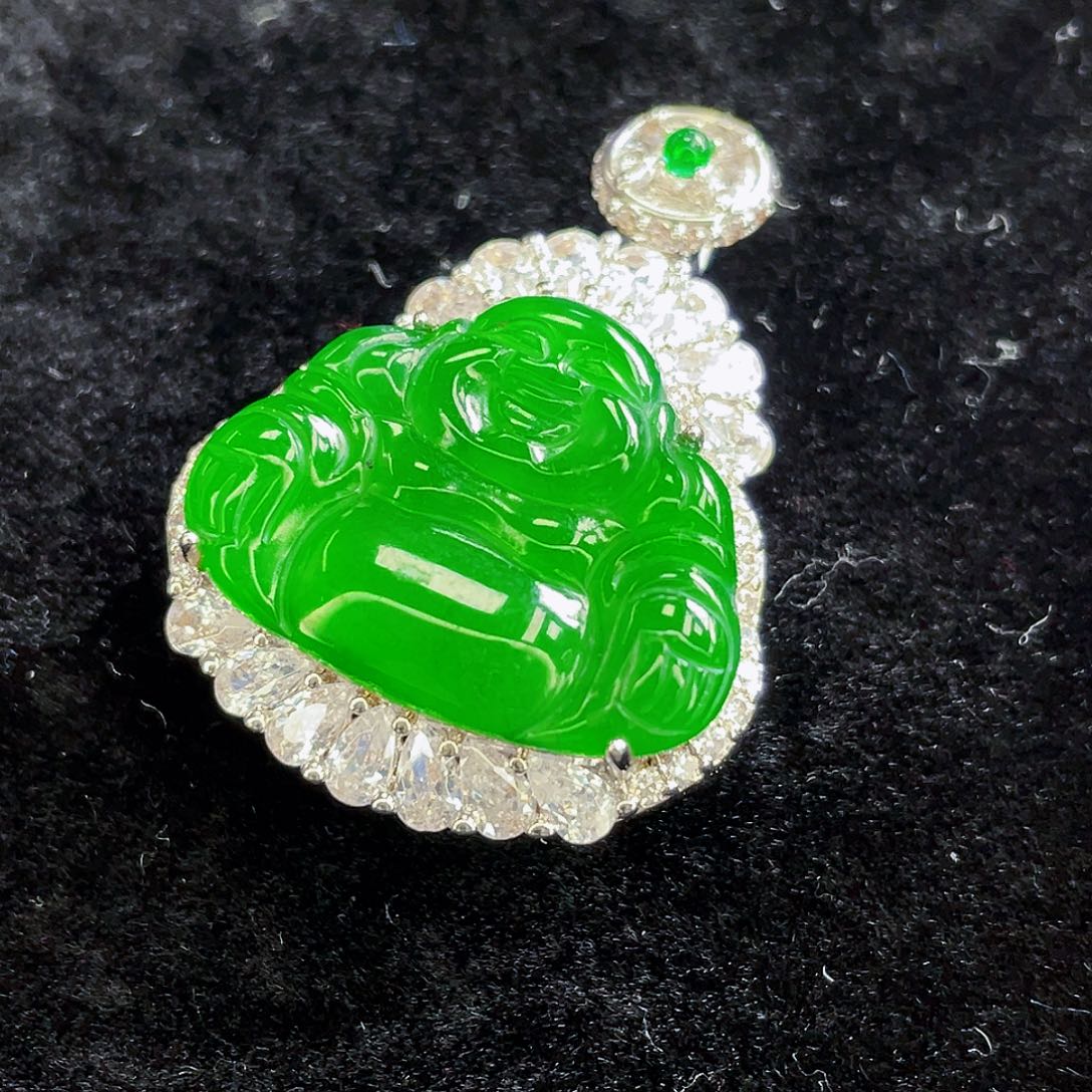 翡翠未镶嵌吊坠(不含链)