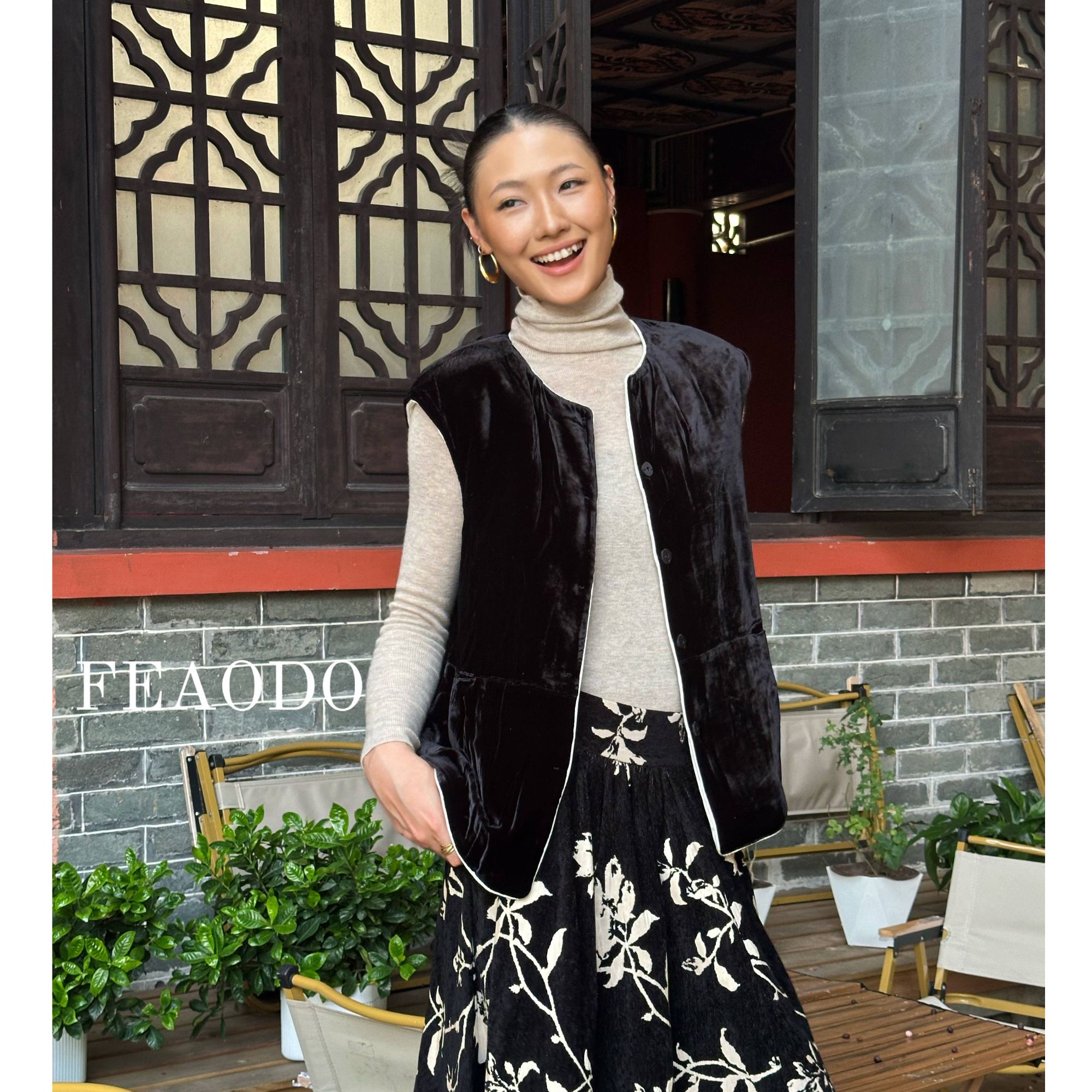 【黄心儿】两穿式撞色马甲-KDN1733