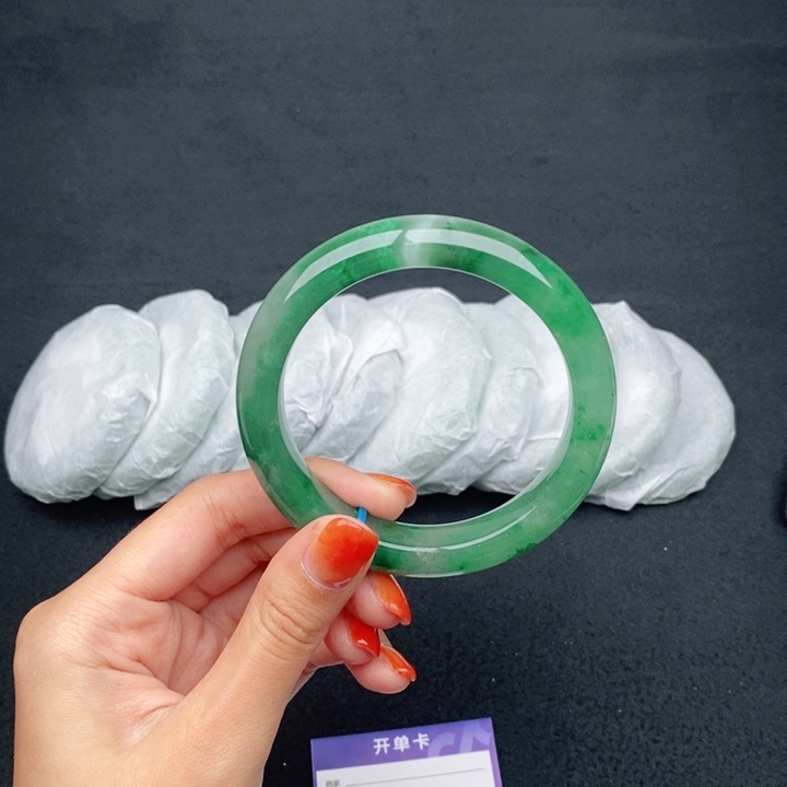 天然A货冰飘花手镯12