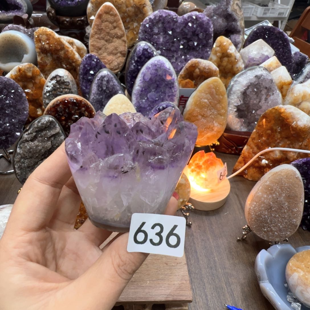 水晶水晶摆件未镶嵌游*636