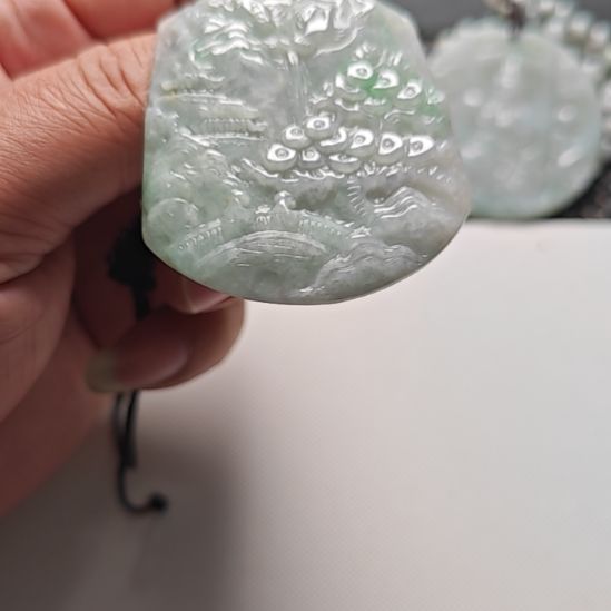 翡翠未镶嵌颈饰天然翡翠吊坠
