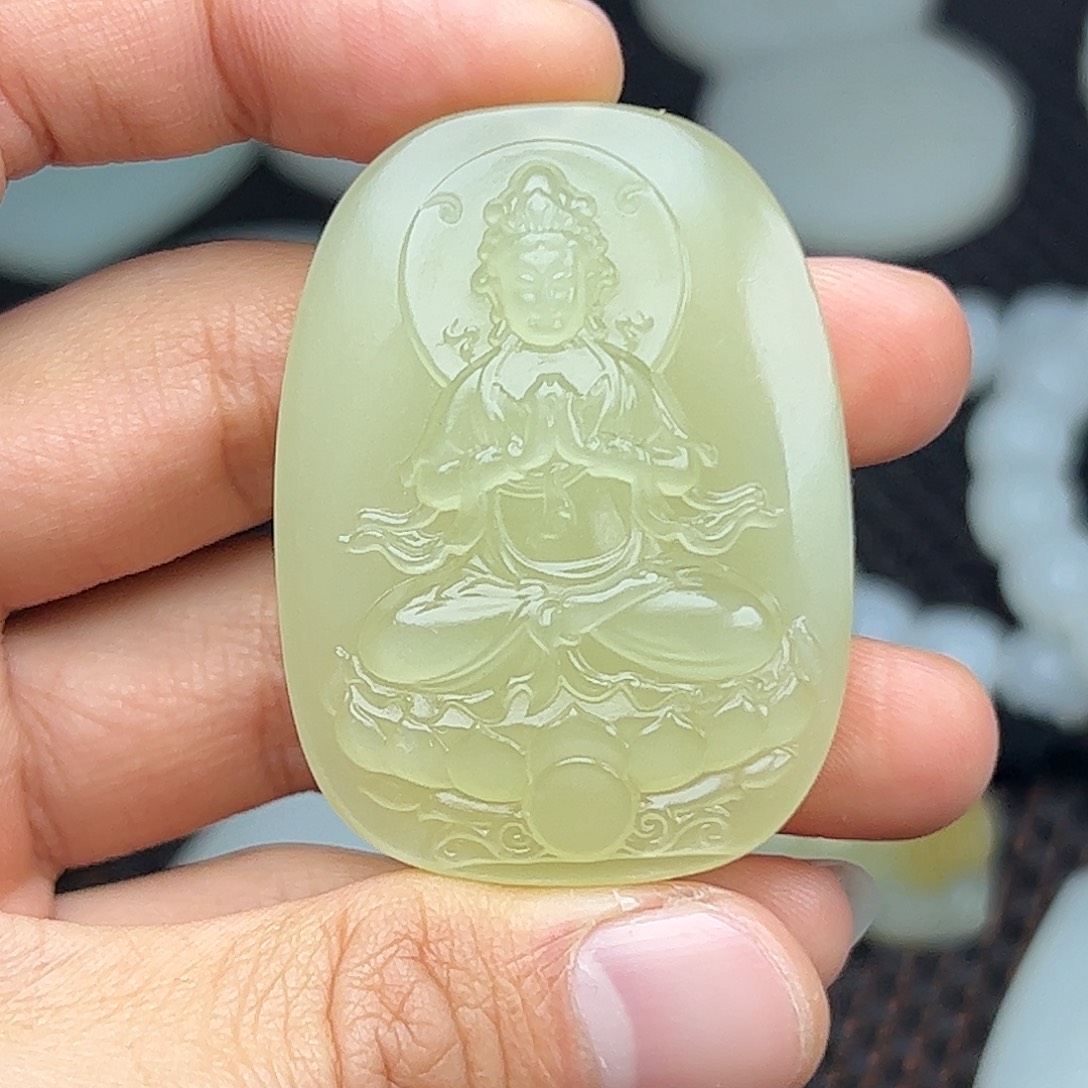 和田玉未镶嵌挂件