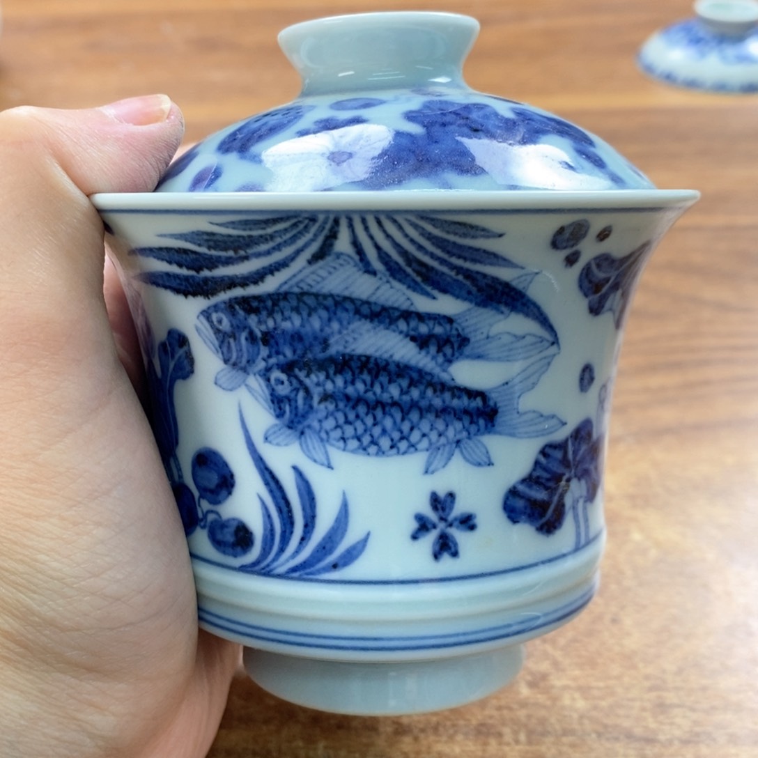 手工手绘柴窑单杯