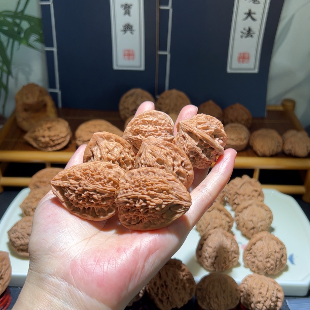 来***3文玩核桃把件火凤大礼包