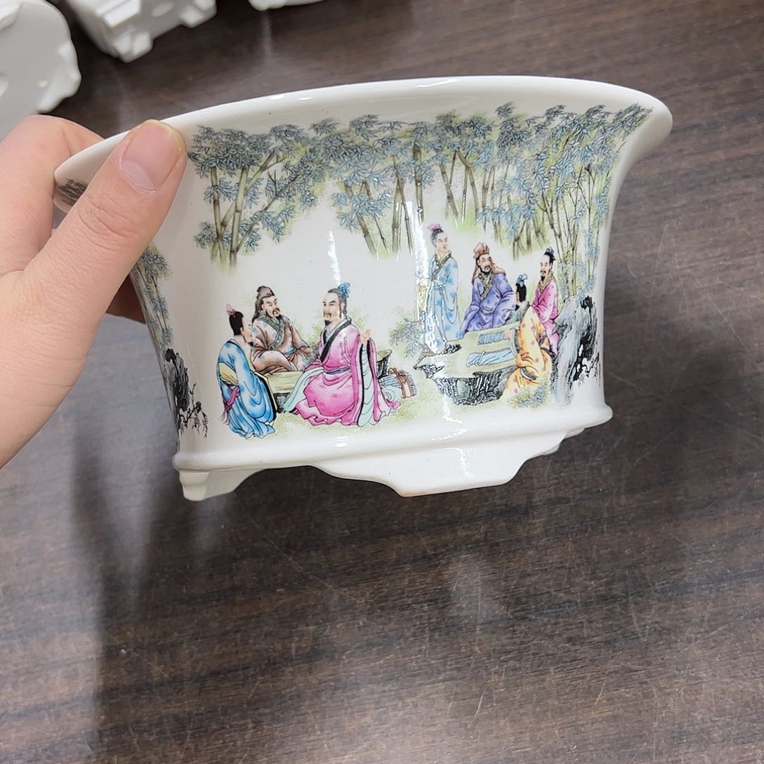 紫砂花盆324号瑕疵20/10cm