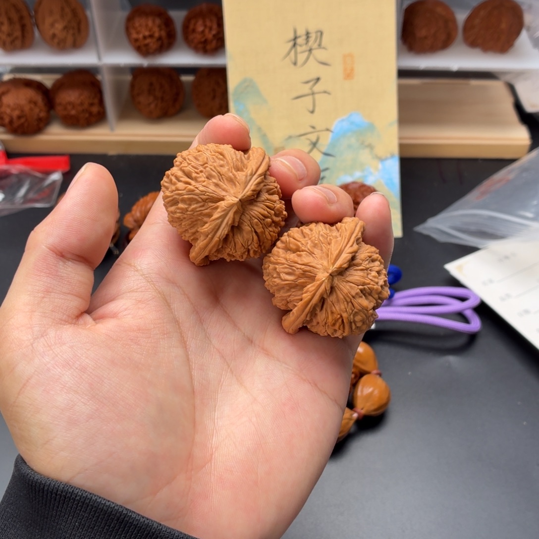 把件文玩核桃球白42