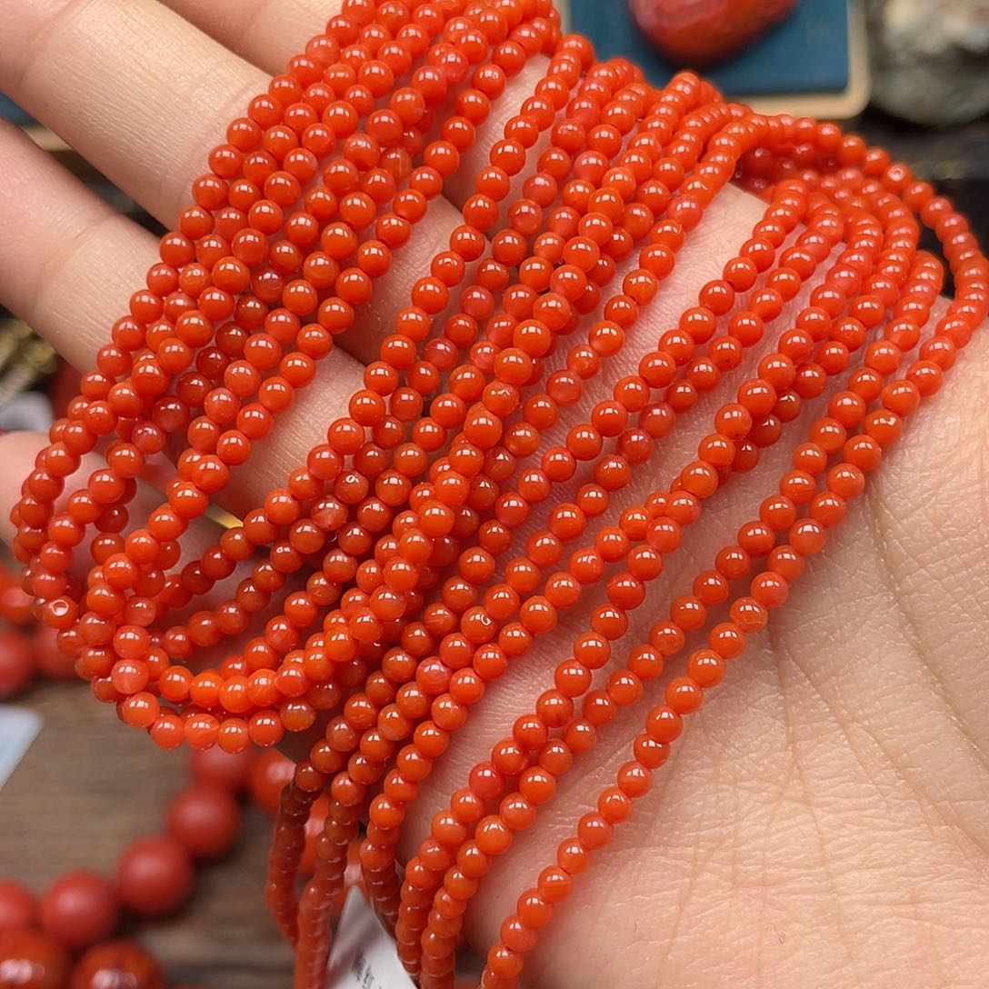 南红玛瑙未镶嵌手串福利 保山杨柳乡小米珠卡3mm+