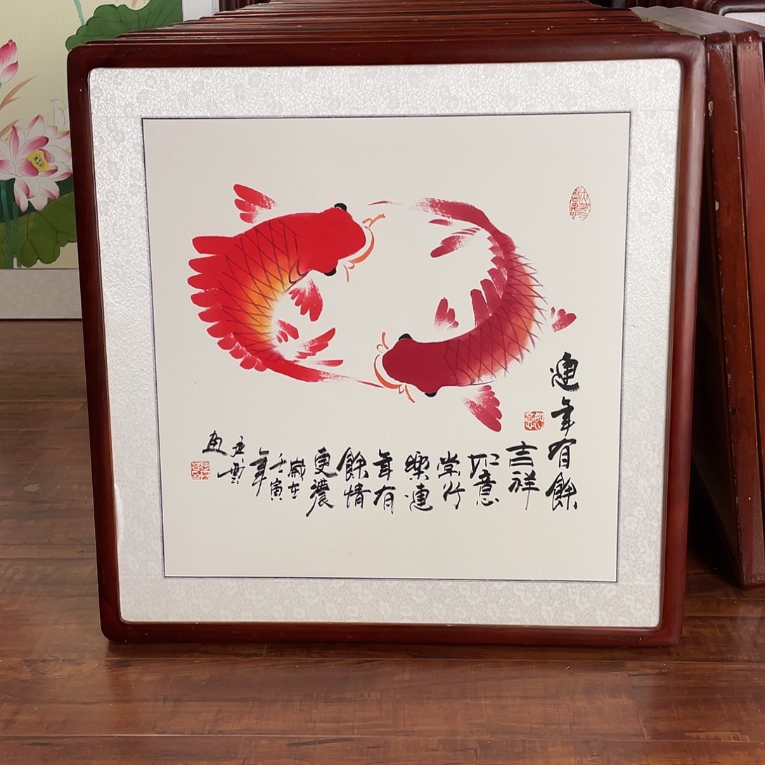 国画带框尺寸63*63厘米