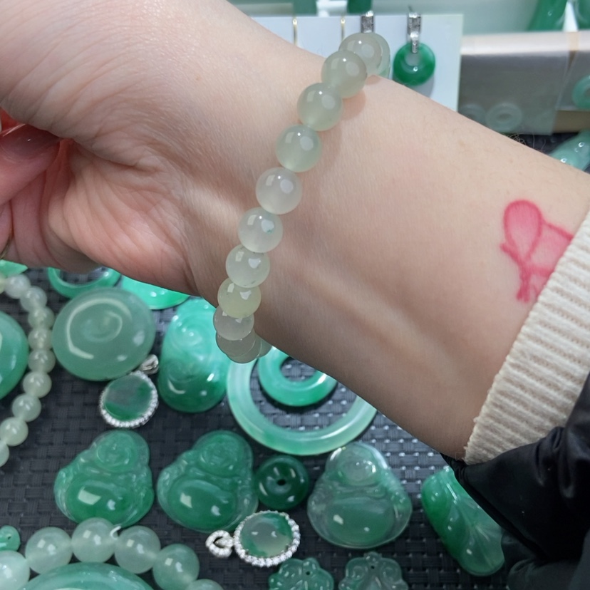 【闪购商品】石英质玉项链未镶嵌