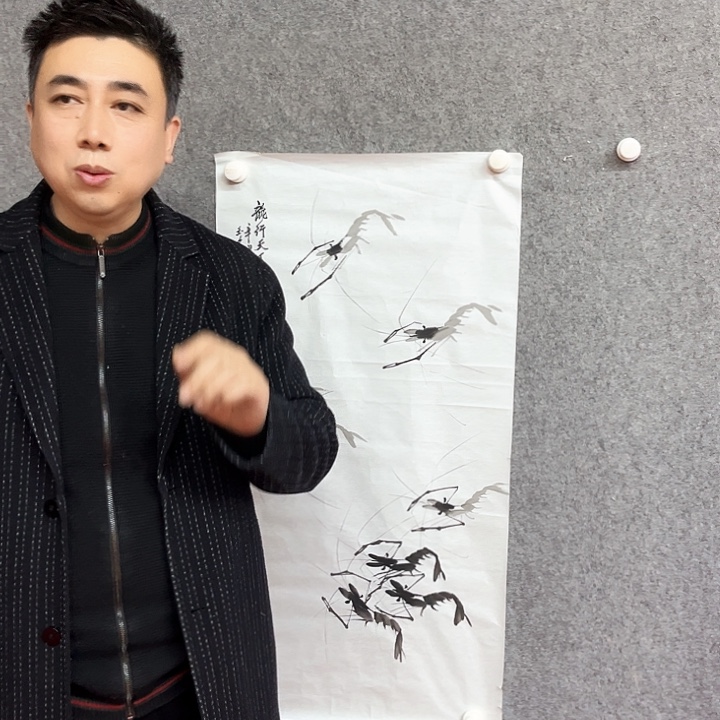 书法龙行天下绘画作品