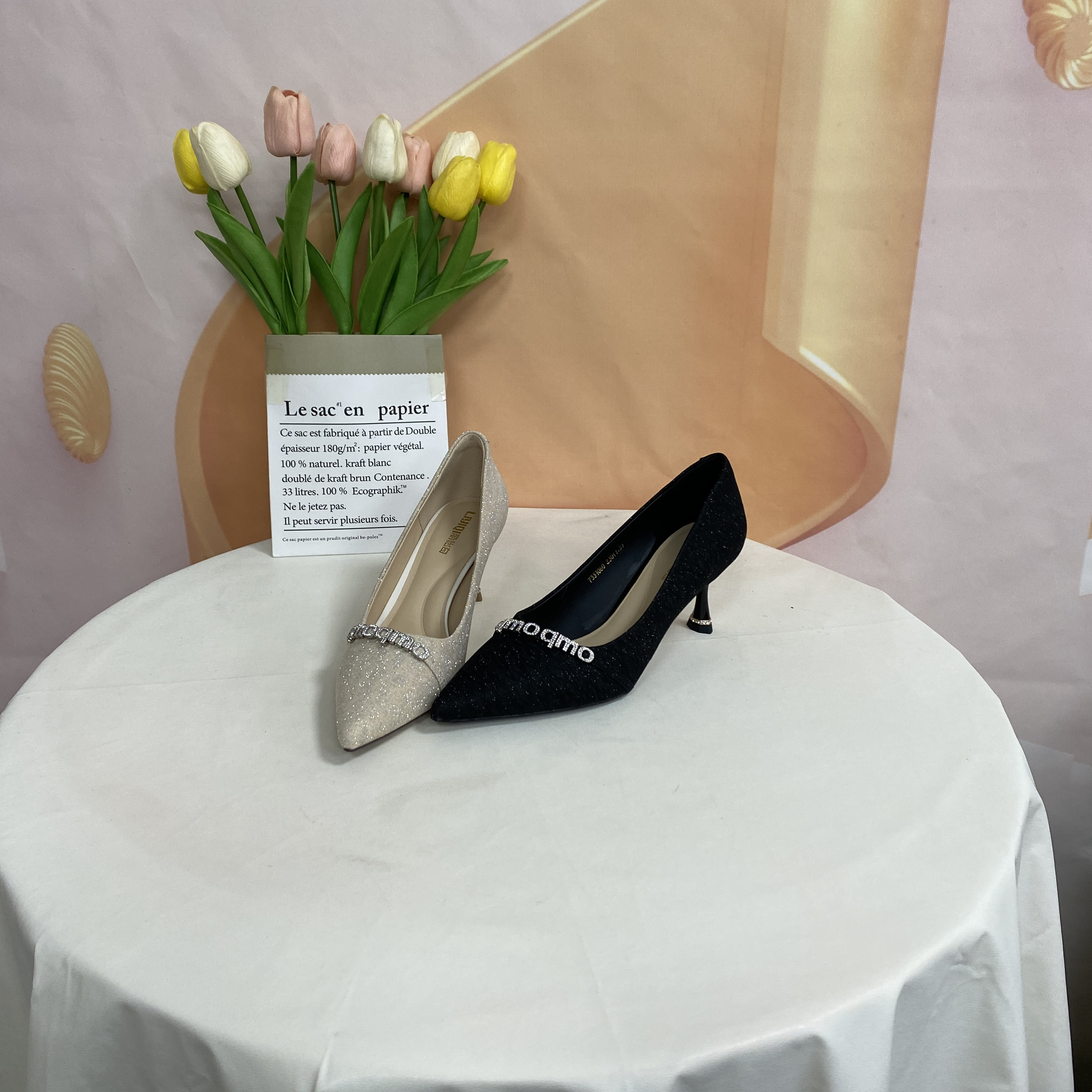 1060春秋新款时尚气质细跟单鞋F