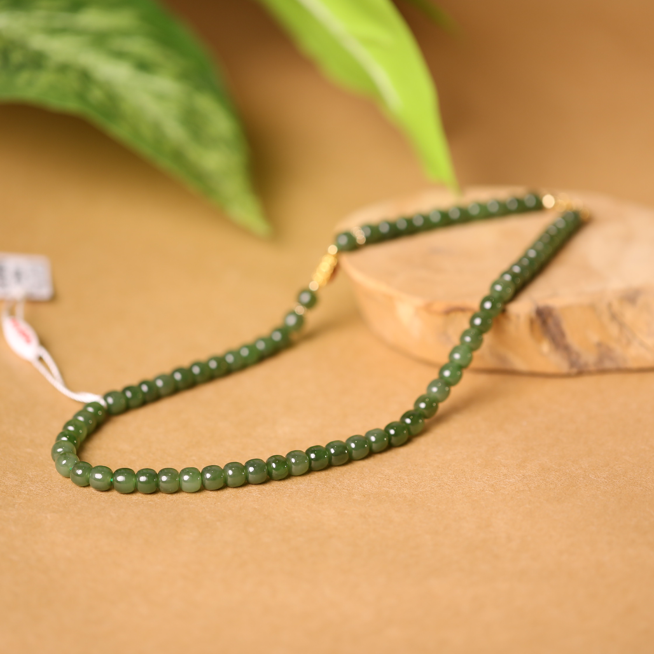 【 双11特惠】碧玉老型珠项链7*6mm-YR24WGZP1741-2