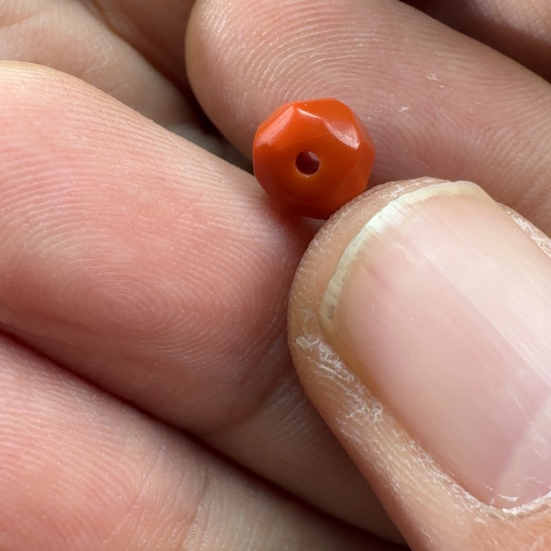 南红玛瑙柿子红无相单珠，多样性发货未镶嵌