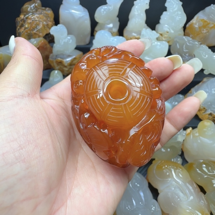 玛瑙/玉髓未镶嵌手把件
