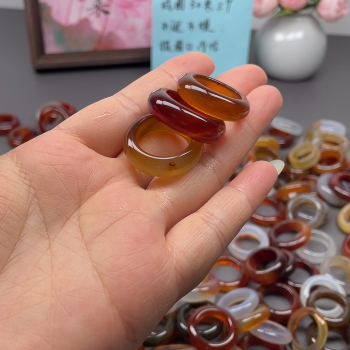 未镶嵌戒指玛瑙/玉髓