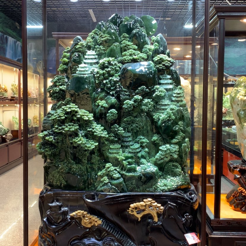 【闪购商品】蛇纹石玉摆件覆膜未镶嵌