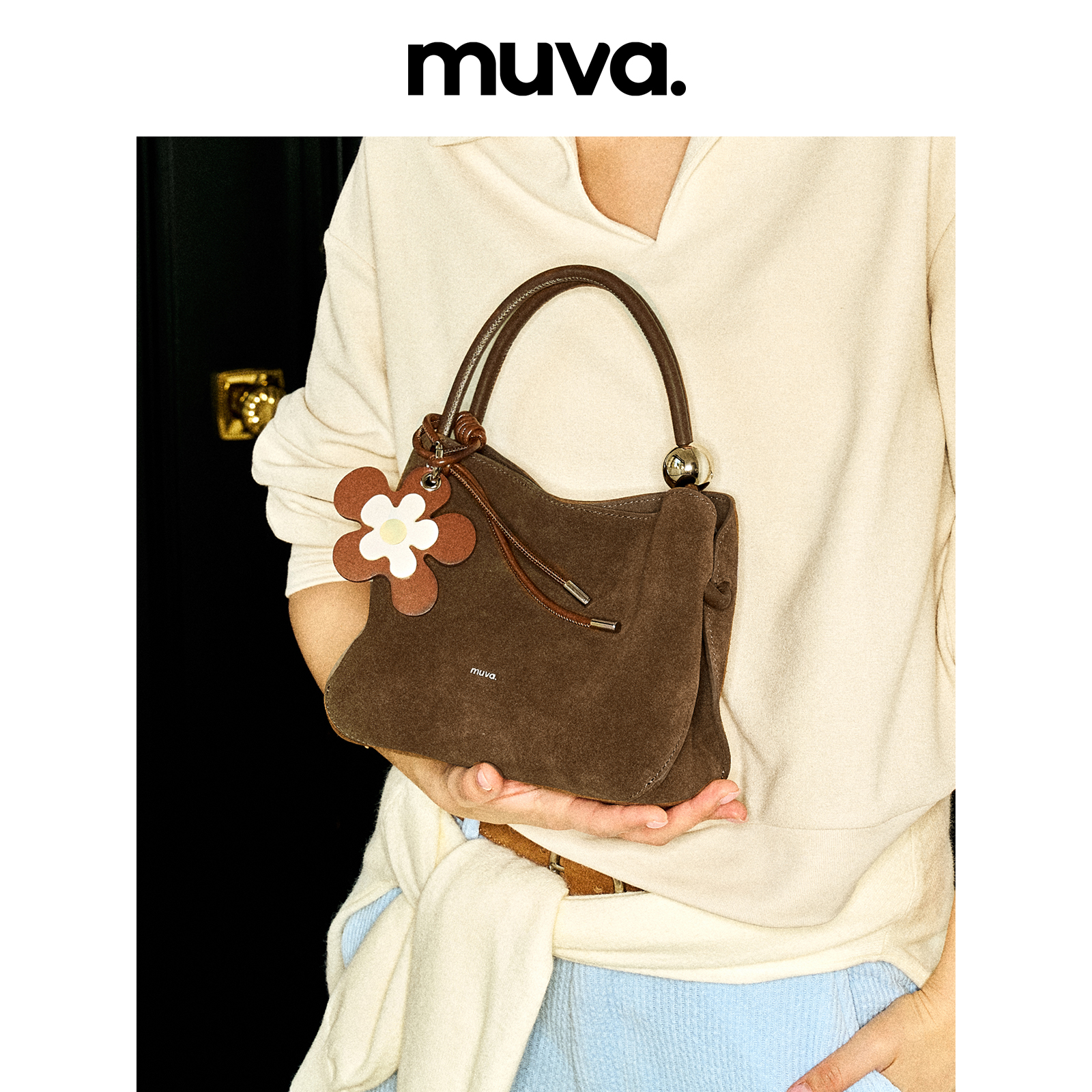 MUVA精致手提包小巧秋冬通勤小拎包可斜挎休闲包出游11.25新款
