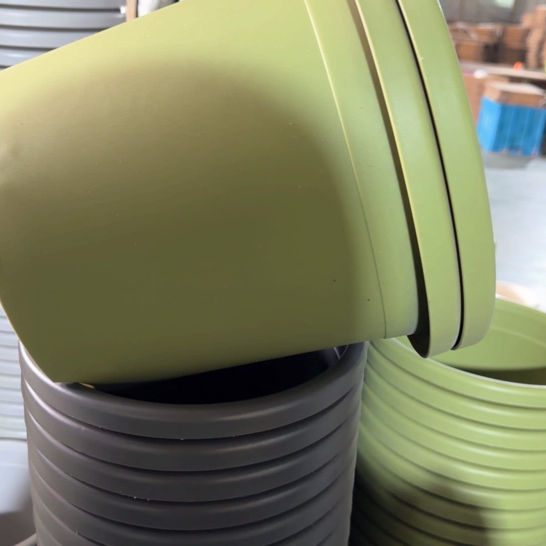 树脂四季盆5#无拖微瑕果绿6